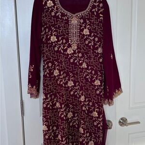 Salwar Kameez Maroon